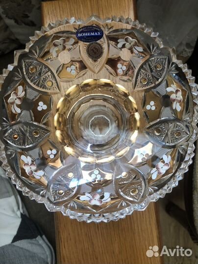 Хрустальная ваза чехия