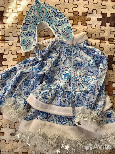 Костюм снегурочки 110-116