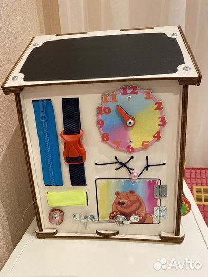 Бизиборд домик со светом большой