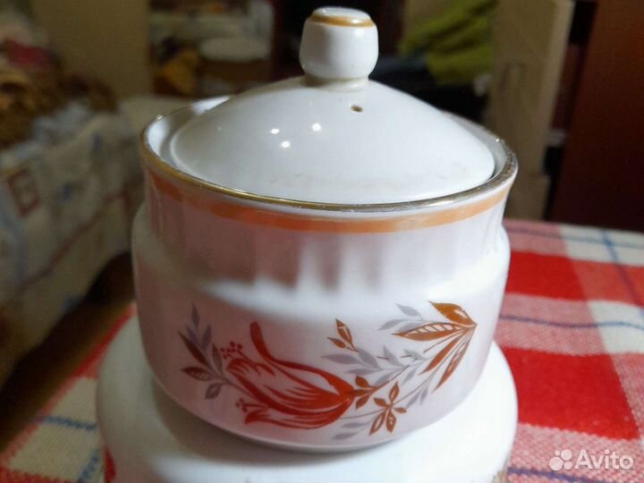 Винтажная сахарница Богдановичский фарфоровый з-д