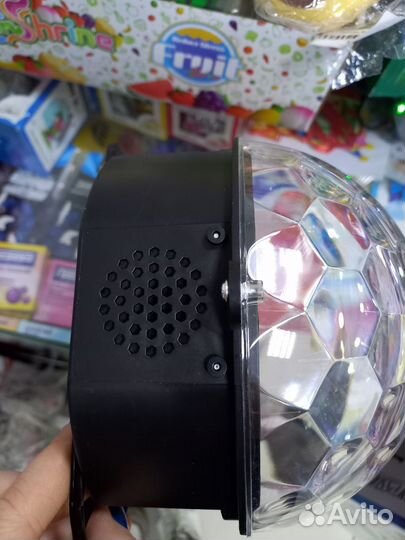 Дискошар с колонкой 9 светодиодов