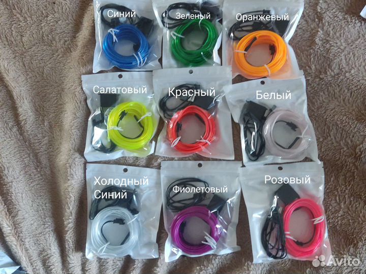 Неоновая лента питание от USB