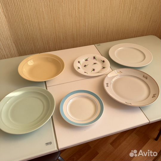 Столовая посуда тарелки блюда блюдца СССР