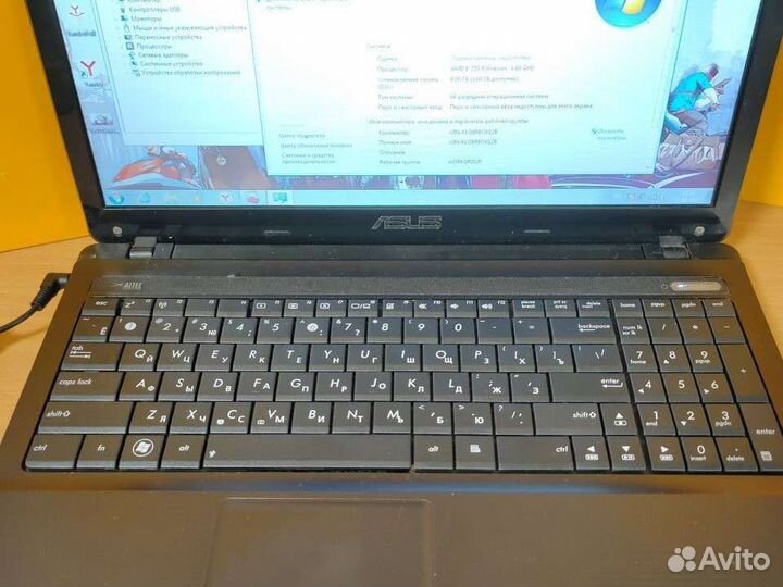 Отличный ноутбук Asus/2 видеокарты/4gb/ssd