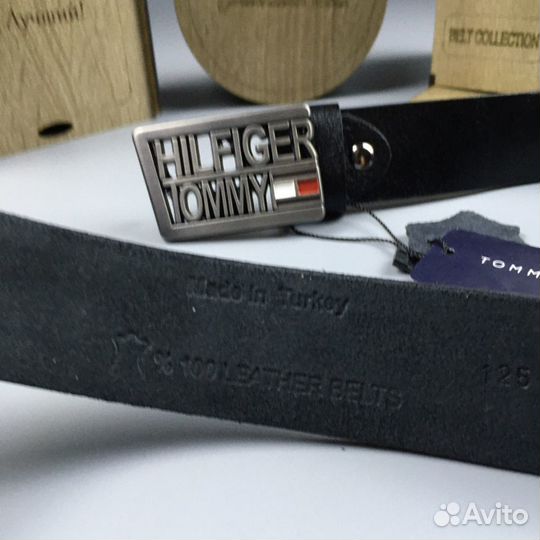 Мужской кожаный ремень Tommy hilfiger