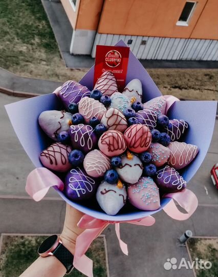 Букет из клубники в шоколаде