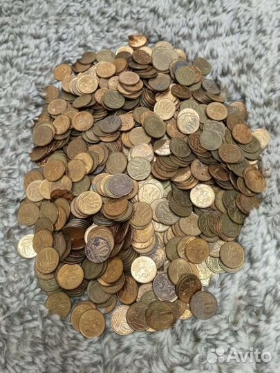 Лот монет 10 коп 1997-2015 год