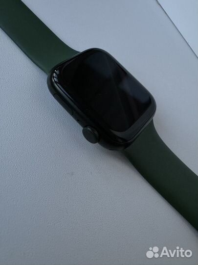 Часы apple watch 7 45 mm green