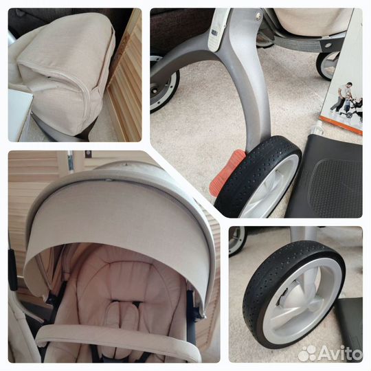 Коляска 2 в 1 Stokke Xplory v4 + доп.аксессуары