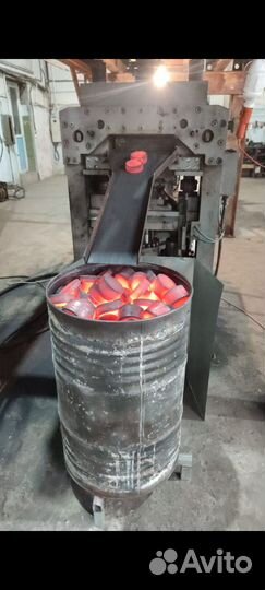 Горячее прессование стальной стружки, окалины