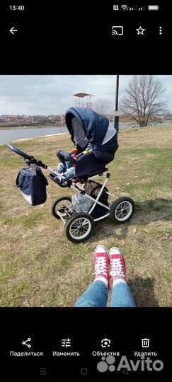 Коляска 2 в 1, Lonex Julia Baronessa