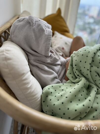 Банный халат h&m детский медведь 92