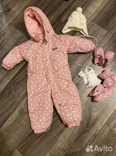 Зимний комбинезон crockid 80-86 размера пуховый