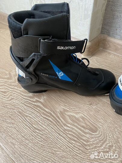 Лыжные ботинки коньковые salomon prolink skate jr