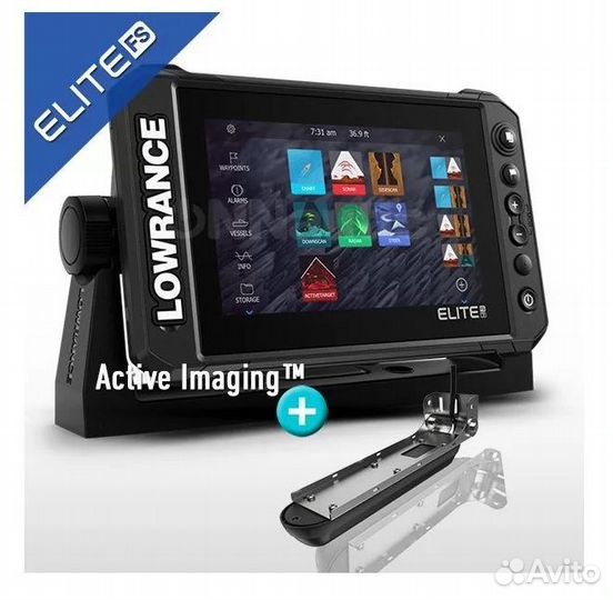 Эхолот Lowrance Elite FS 9+датчик 3 в 1 русский