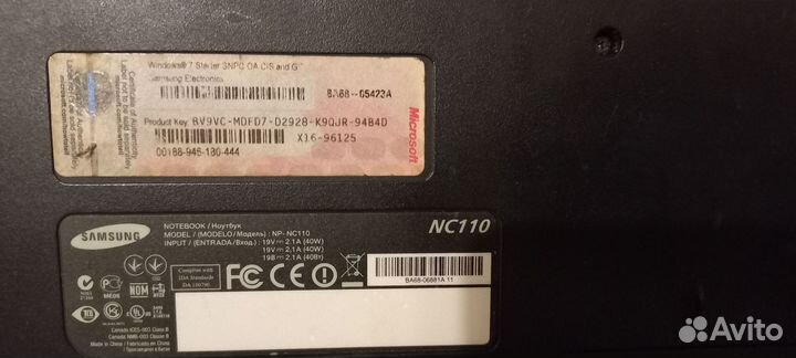 Нетбук samsung nc110