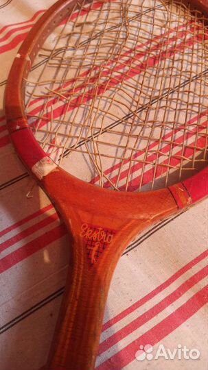 Ракетка тенисная ретро. 1950 года. Динамо