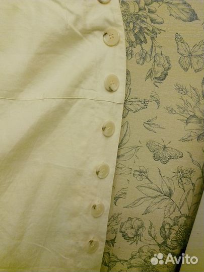 Юбка на подкладе лён