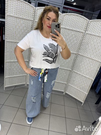 Джинсы рваные турция 48-56