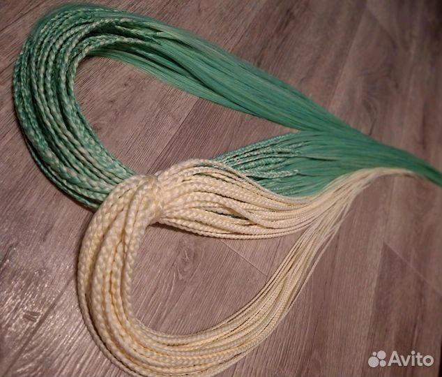 Микс из кос и кос со свободным концом