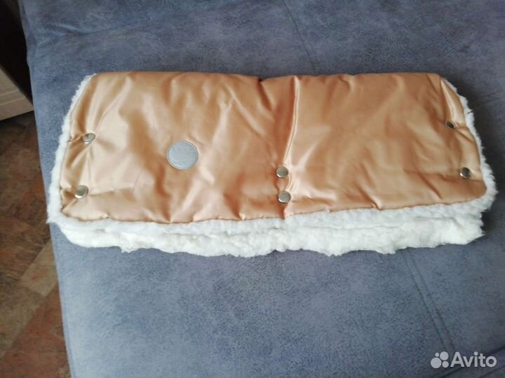 Меховой конверт в коляску овчина