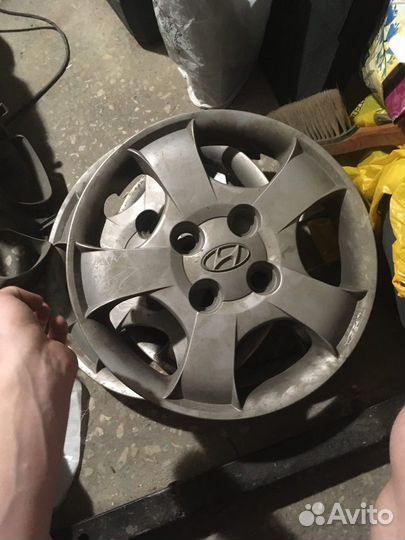 Колпаки 4шт r13 4*100 Hyundai accent
