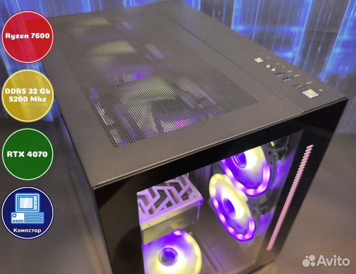 Игровая станция AMD7600-RTX4070-32DDR5-XPY3951-A620