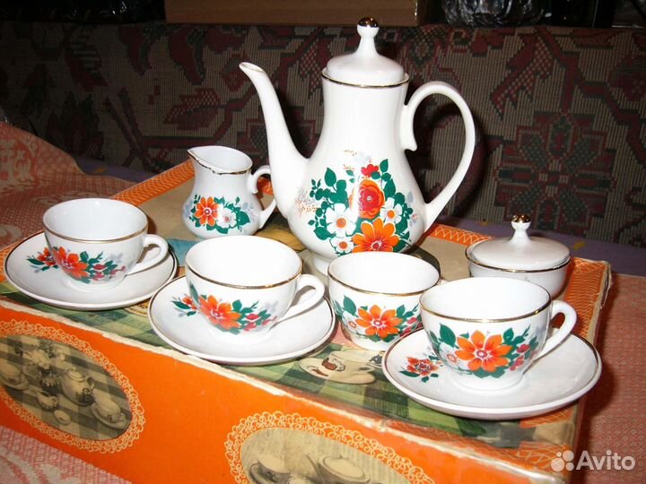 Детский кукольный сервиз гдр 60 - 70 годы 20 века