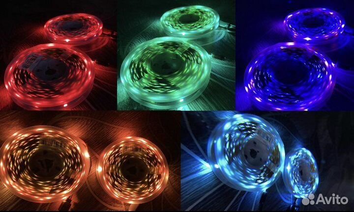 Светодиодная лента 10 метроа rgb 5050