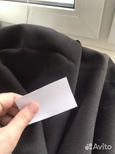 Ткань габардин черный