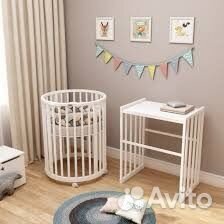 Кроватка 9 в 1 + маятник + 2 матраса