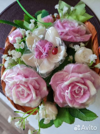 Букет цветов из мыла