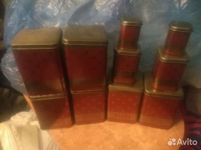 Банки металлич. для сыпучих пищевых продуктов