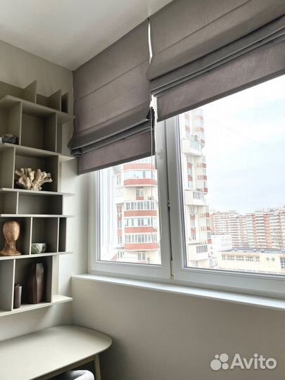 Римская штора с карнизом