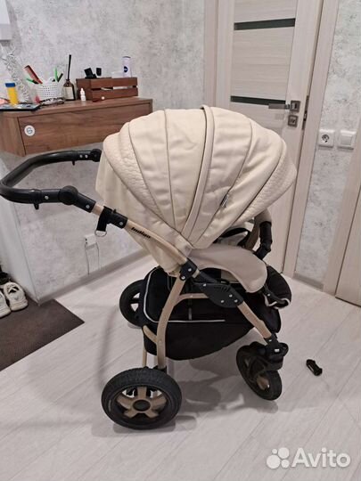 Коляска 2 в 1 indigo эко кожа