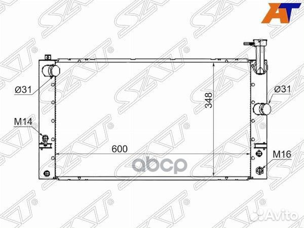 Радиатор toyota prius 03-09 TY0002-NHW20 Sat
