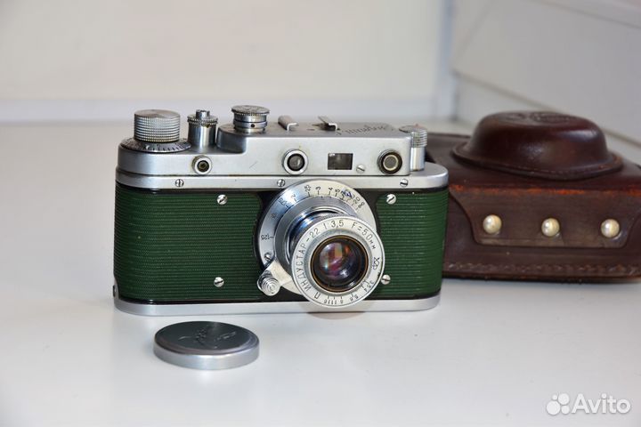 Зоркий C Юбилейный фотоаппарат из СССР зеленый