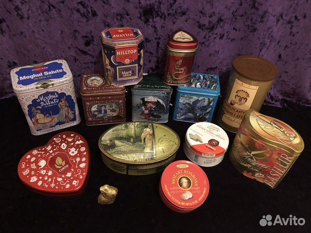 Жестяные банки шкатулки с музыкой для чая, кофе