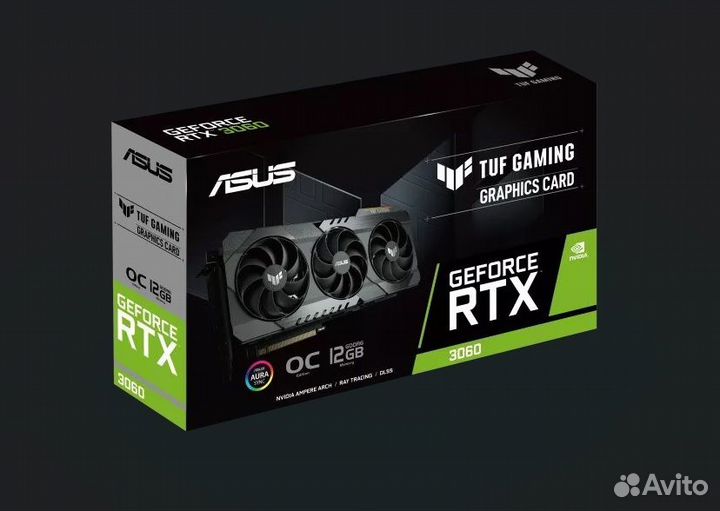 Видеокарта Asus GeForce RTX 3060 tufgaming OC 12GB