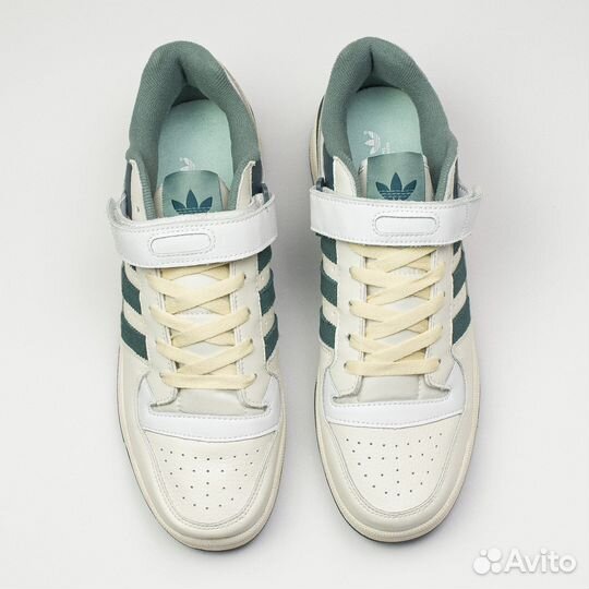 Кроссовки Adidas Forum Low Mens White / Green