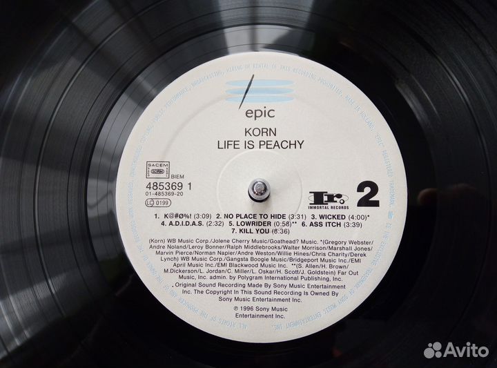 LP Korn-Life is peachy(первый EU пресс)