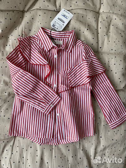 Рубашка для девочки zara 116 новая