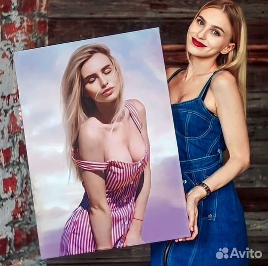 Портрет по фото, картина на холсте