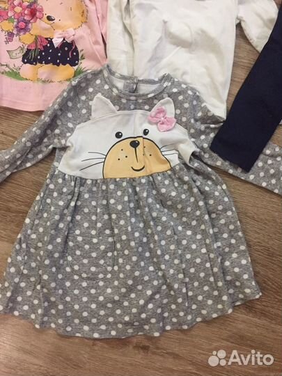 Вещи пакетом -лонги, платья (98-104)