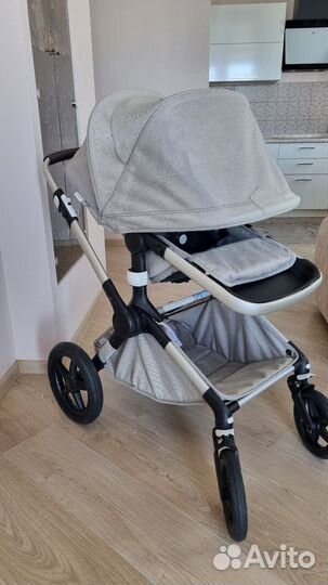 Коляска bugaboo 2 в 1 + автокресло nuna + база