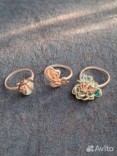 Серебро 925 серьги кольцо