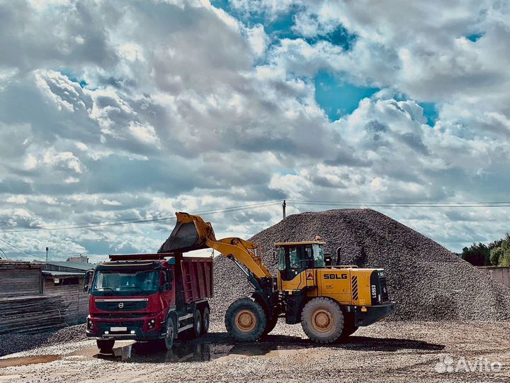 Щебень, песок, отсев, грунт, щпс