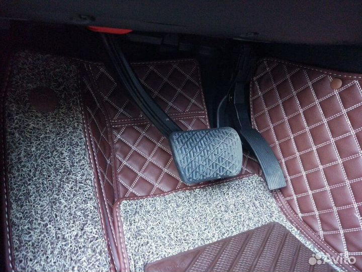 3д коврики из экокожи в салон авто с бортами