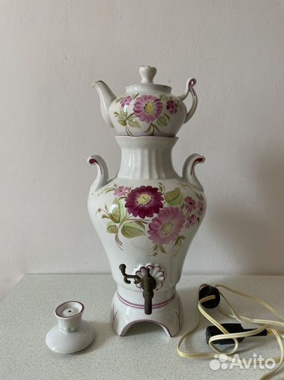 Самовар фарфор водонагреватель сувенирный СССР