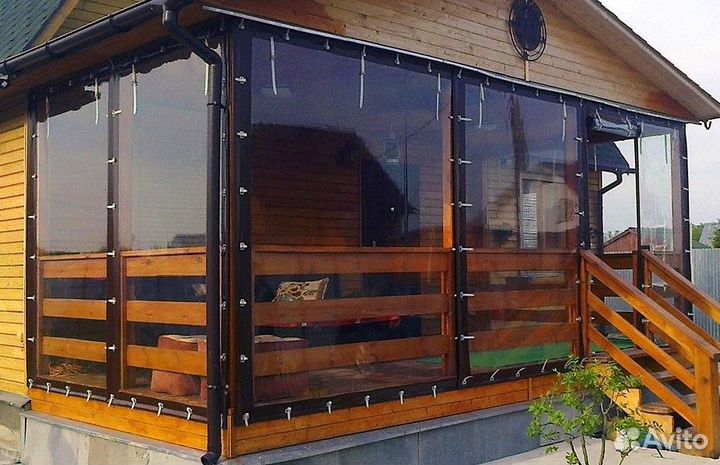 Мягкие пвх окна на беседку